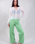 PANTALONE PALAZZO PUNTIO MILANO SPRING***