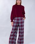 PANTALONE TARTAN LANA