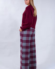 PANTALONE TARTAN LANA