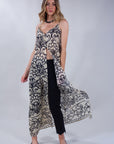 PRINTED VOILE VEST***