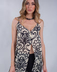 PRINTED VOILE VEST***