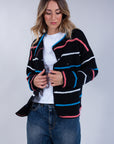 CARDIGAN RIGHE MULTICOLOR**