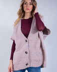 GILET BOUCLE' MAGLIA COLORS**