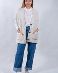 BOUCLE' VEST COLORS SWEATER