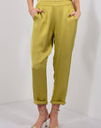 PANTALONE CARROT SATIN