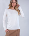 SLIM SWEATER WITH LUREX EDGE