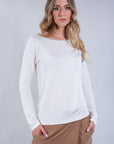 SLIM SWEATER WITH LUREX EDGE