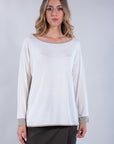 LUREX ROUNDED EDGE SWEATER