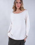 LUREX ROUNDED EDGE SWEATER