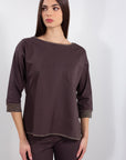 MAGLIA TASCA BORDO LUREX