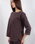 MAGLIA TASCA BORDO LUREX