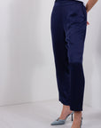 PANTALONE CARROT SATIN