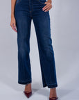 JEANS FLARE SFRANGIATO