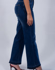 JEANS FLARE SFRANGIATO