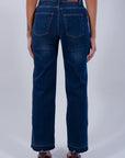 JEANS FLARE SFRANGIATO