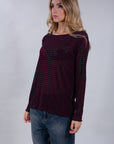 MAGLIA RIGATA INTERMEDIA MISTO CASHMERE