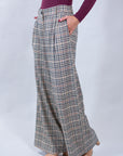 PANTALONE CHECK PALAZZO*