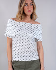 SHIFFER POLKA DOT SWEATER**